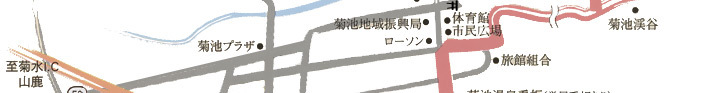 菊水インターからの地図