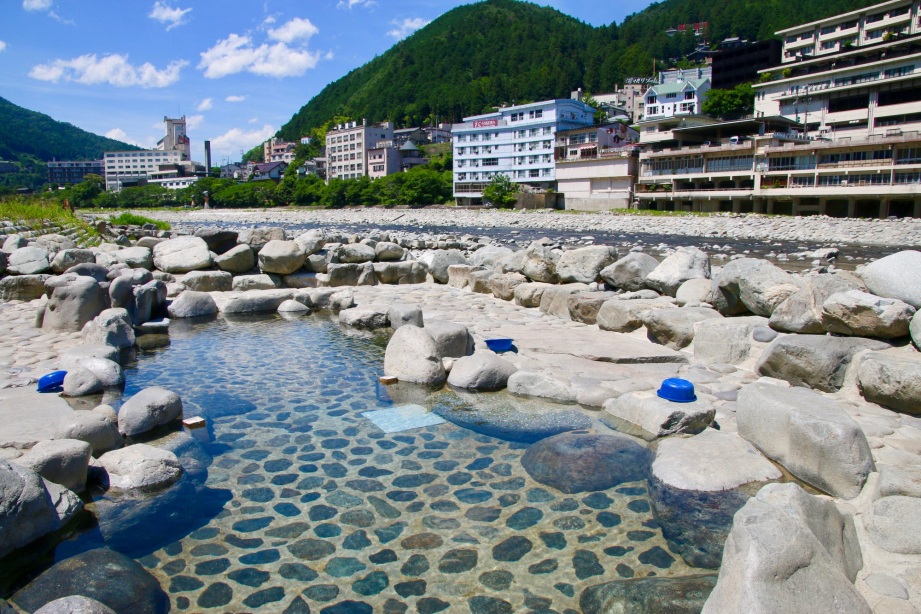 下呂温泉　噴泉地