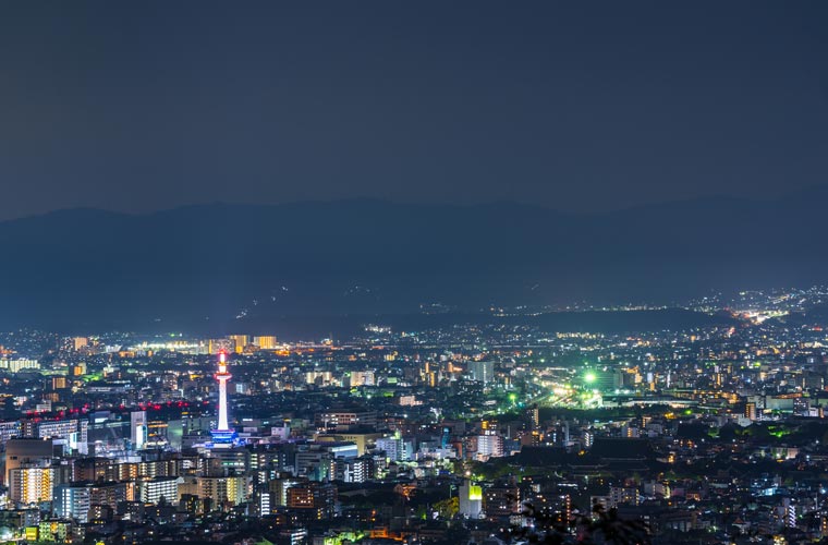 将軍塚の夜景