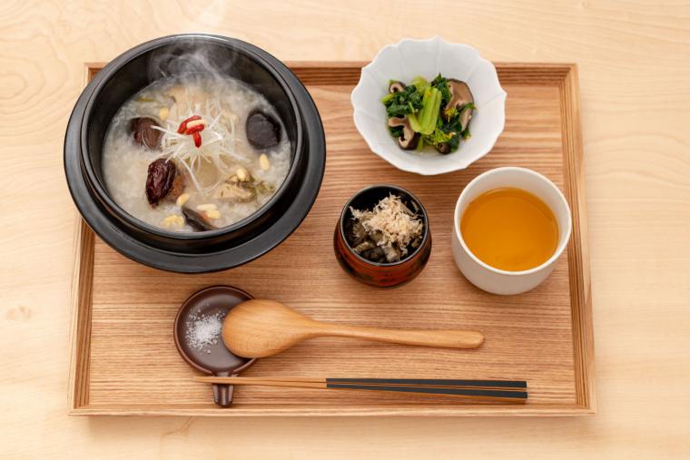 四万温泉　積善館　お粥