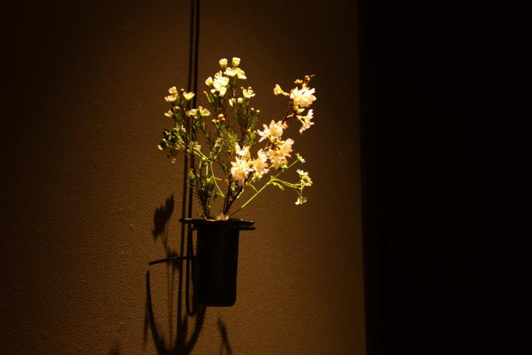 客室の花