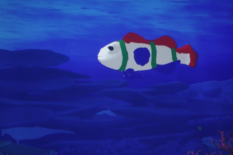 クマノミをデザイン