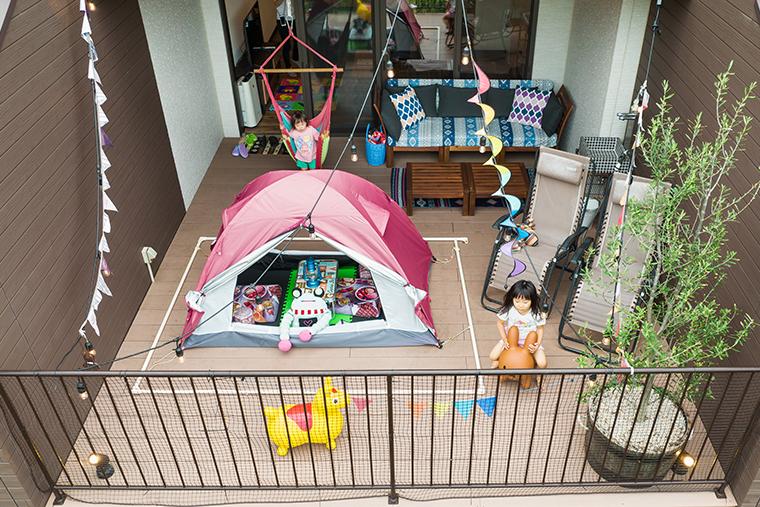 ルーシーキキ 子連れグランピング