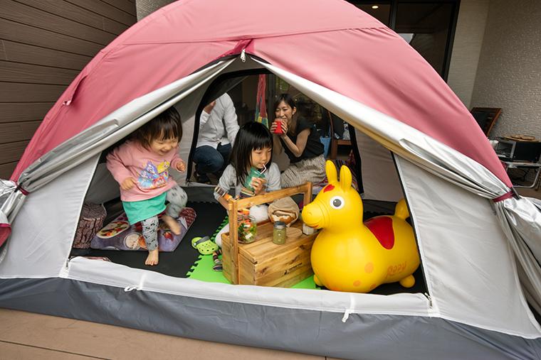 ルーシーキキ 子連れグランピング