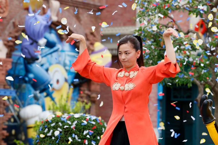 USJ「ミニオンズフィーバー」映画公開記念イベント 尾野真千子