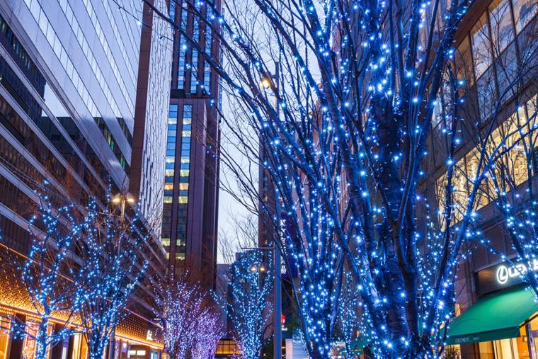 東京ミッドタウン日比谷　HIBIYA Magic Time Illumination 2022