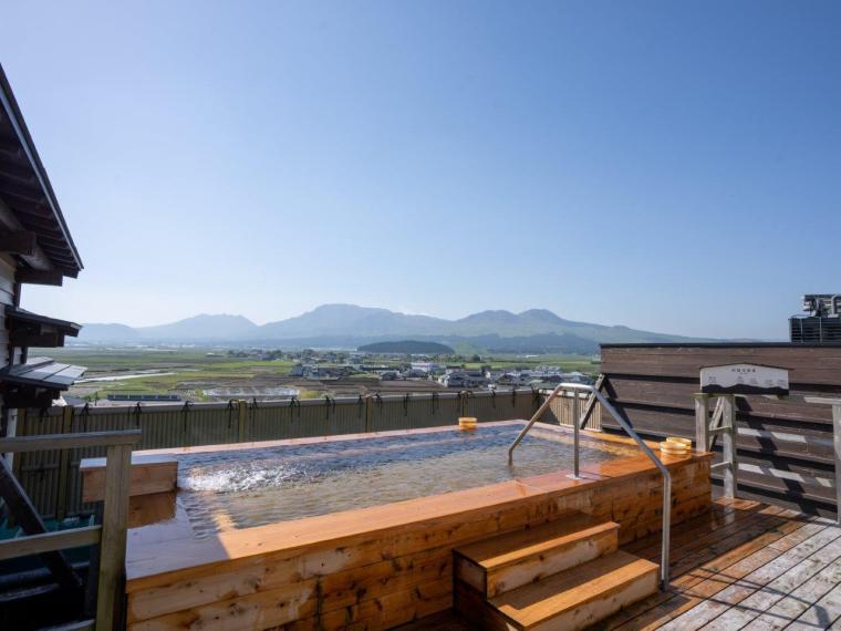 内牧温泉・阿蘇プラザホテルの屋上温泉
