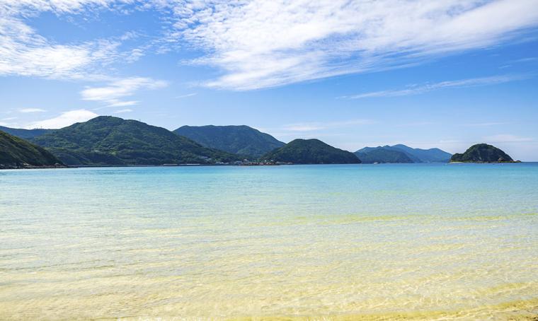 五島列島・中通島 蛤浜海水浴場
