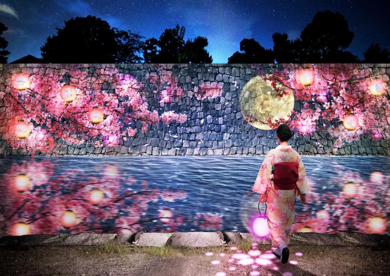 「NAKED桜まつり」内堀