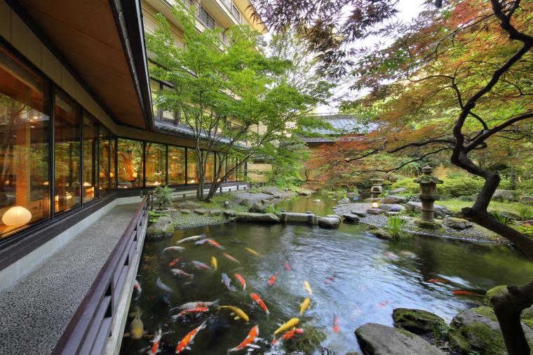 【温海温泉 たちばなや】の日本庭園