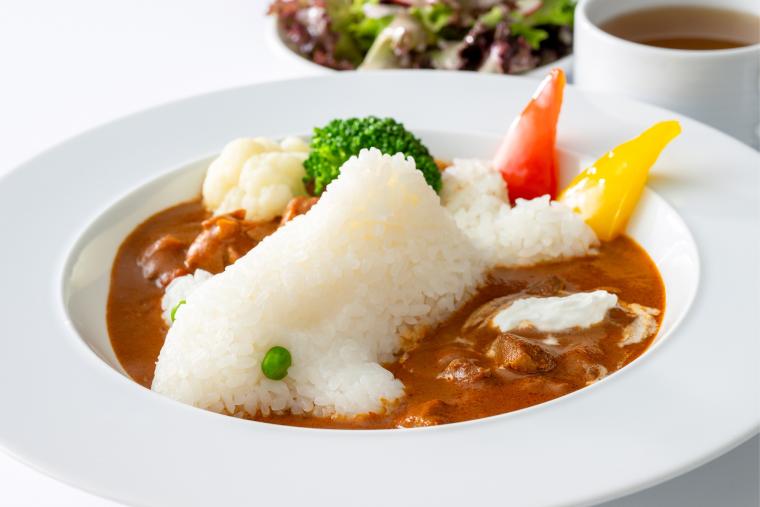 千葉県産伊勢海老とバターチキンのあいがけカレー
