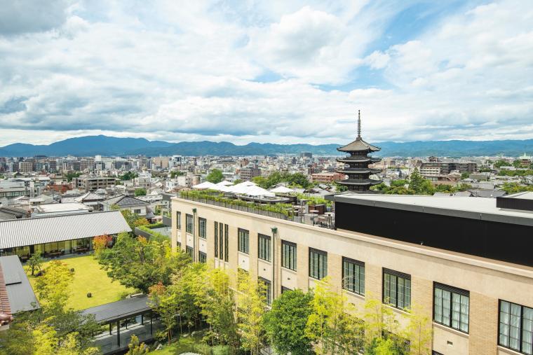 「ザ・ホテル青龍 京都清水」屋上