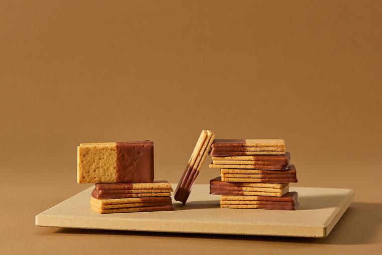 開拓の詩 三枚重ねチョコがけクッキー
