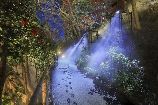 「ホテル椿山荘東京」オーロラに水上のクリスマスツリーが新登場