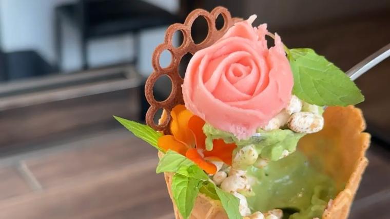 花束みたいなソフトクリームがめちゃかわいい【Cafe de Repos】射水・新湊のカフェ