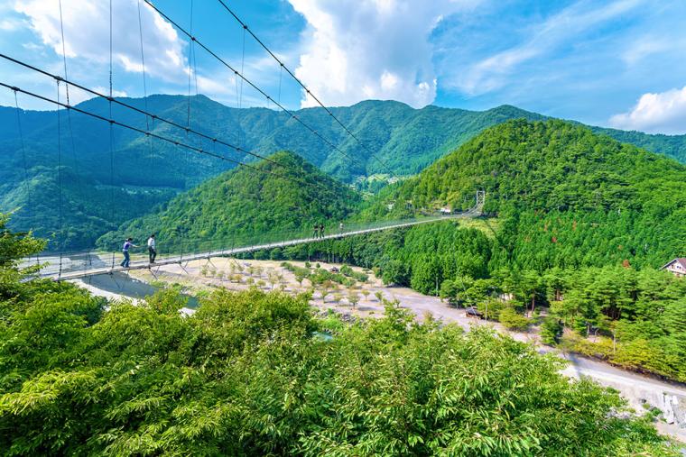 谷瀬の吊り橋