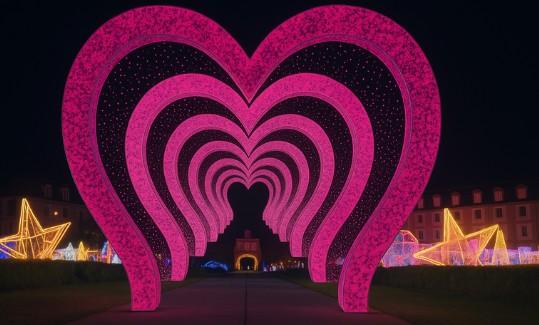 「神戸イルミナージュ」LOVEトンネル