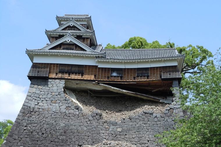 熊本城 震災後の飯田丸五階櫓