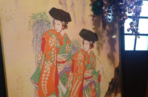 歌舞伎絵「二人藤娘」
