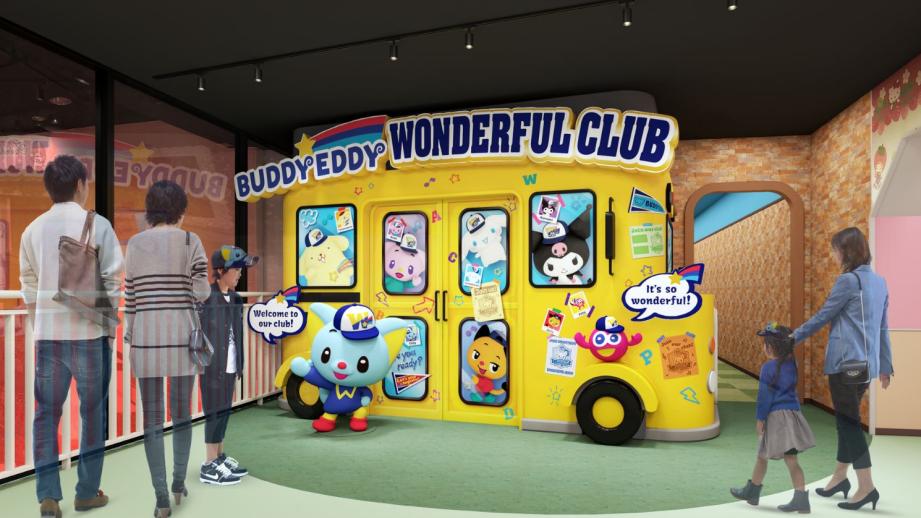 キャラクターがお出迎えするアトラクションのエントランス