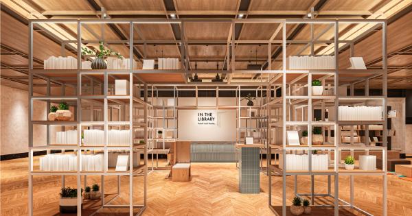 「IN THE LIBRARY hotel and books TOKOROZAWA」エントランス