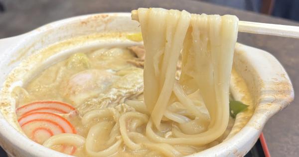 行列ができる富山名物もつ煮込みうどん【糸庄】ファボーレ店だけで食べられる新メニュー：グリーンカレー