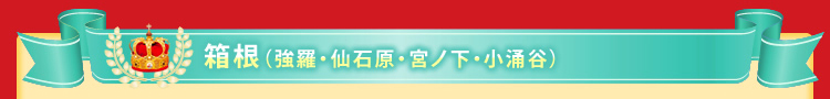 箱根(強羅・仙石原・宮ノ下・小涌谷)